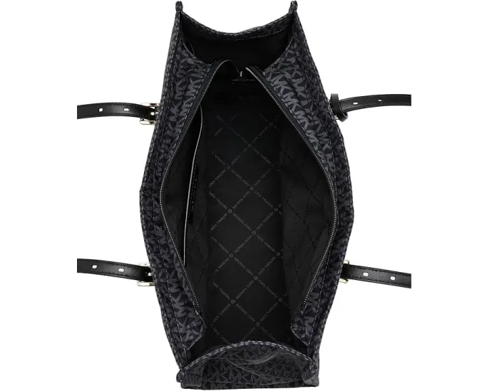 Тоут MICHAEL Michael Kors Zadie Medium с принтом MK и золотой фурнитурой