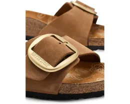 Birkenstock сандалии Madrid Big Buckle с цветочным принтом на стельке из нубука Mink
