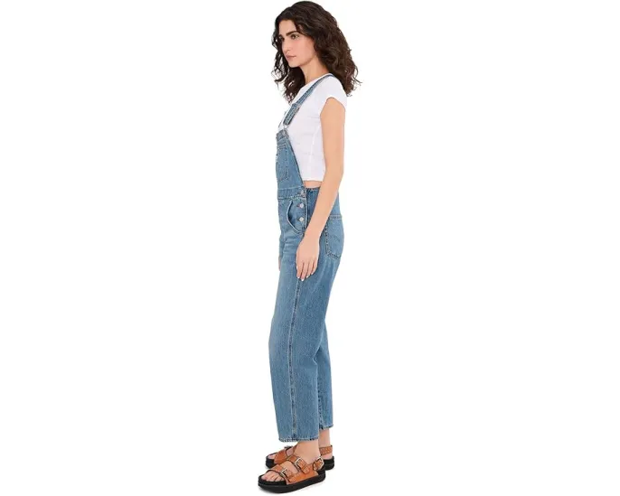 Levi's Womens Vintage Overall джинсовый комбинезон прямого кроя в светлой стирке