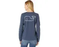 Vineyard Vines футболка с длинным рукавом и принтом кита