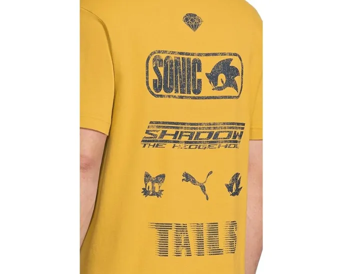Футболка PUMA с принтом Sonic The Hedgehog и свободным кроем