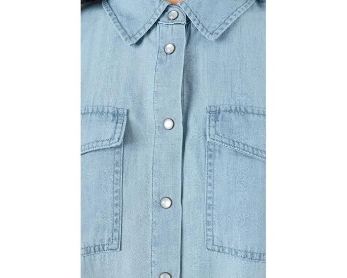 Джинсовая рубашка Liverpool Los Angeles с длинным рукавом и карманами