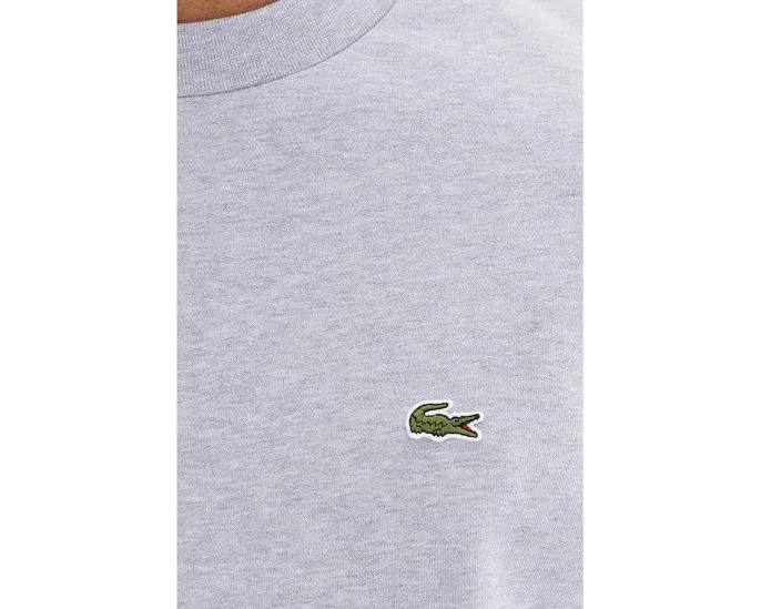Толстовка Lacoste из флиса с круглой горловиной и органическим хлопком