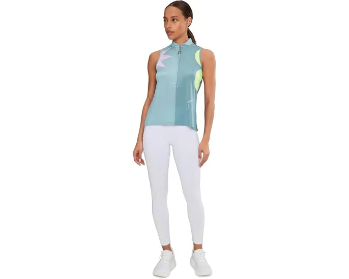 Топ Jamie Sadock без рукавов с воротником стойкой и молнией спереди в цветном блоке