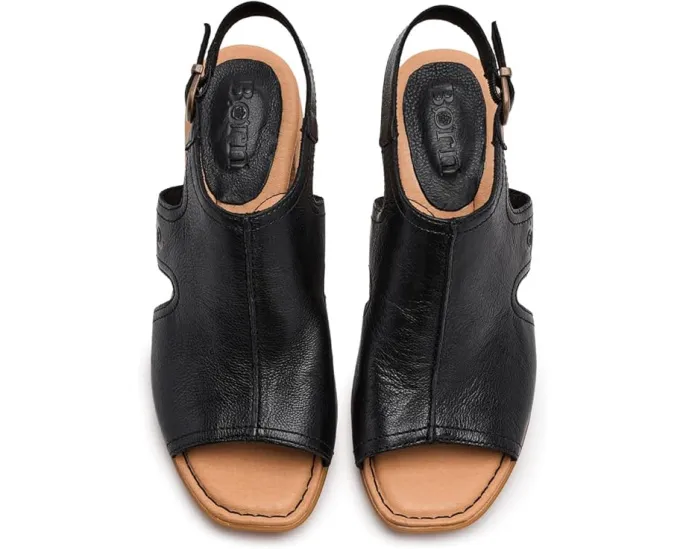 Сандалии Born Swinton с каблуком из натурального дерева