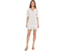 Платье-сарафан Lace V-neck Shift от CeCe с кружевом