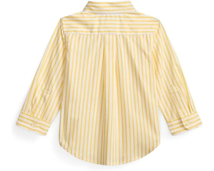 Polo Ralph Lauren Kids Рубашка из хлопкового поплина в клетку для младенцев