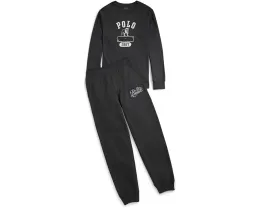 Хлопковая футболка с длинным рукавом и принтом Polo Ralph Lauren Kids для старших детей