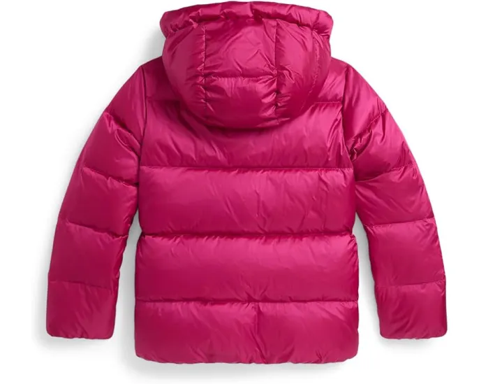 Пуховая куртка с капюшоном Metallic Down от Polo Ralph Lauren Kids для старших детей