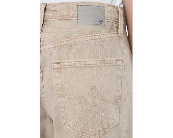 Джинсы AG Jeans Hattie High-Rise Crop Barrel с высокой посадкой и зауженным кроем