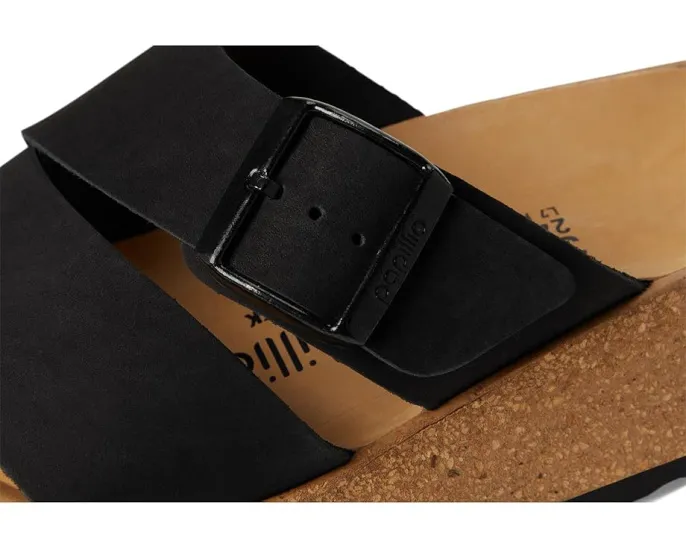 Сандалии Birkenstock Almina Platform из нубука на пробковой стельке