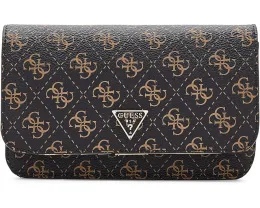 Сумка GUESS Noelle II кроссбоди с клапаном и органайзером черная