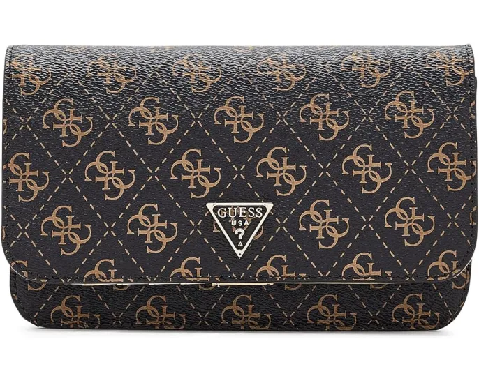 Сумка GUESS Noelle II кроссбоди с клапаном и органайзером черная