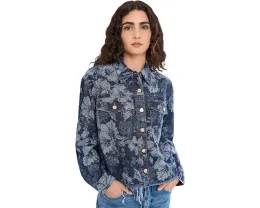 Джинсовая куртка Liverpool Los Angeles Jacquard с жаккардовым узором цвета Lapis Grove