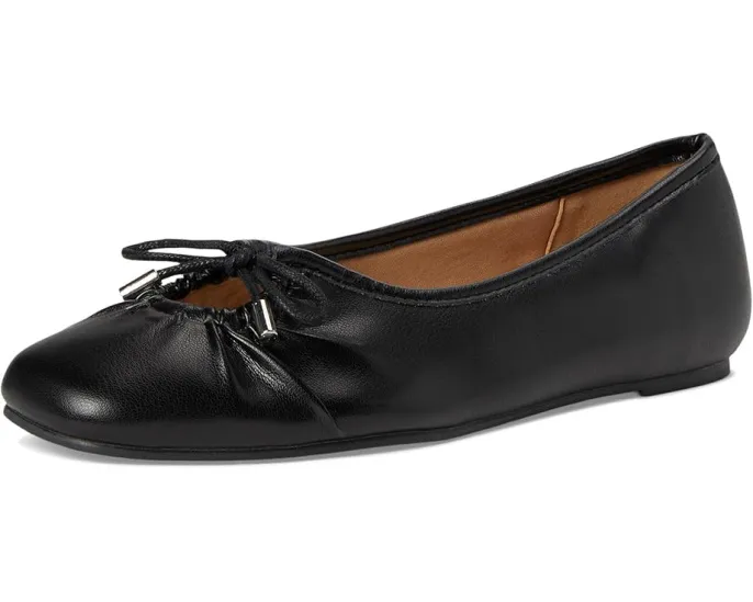 Балетки Callee с квадратным носком и бантом из искусственной кожи