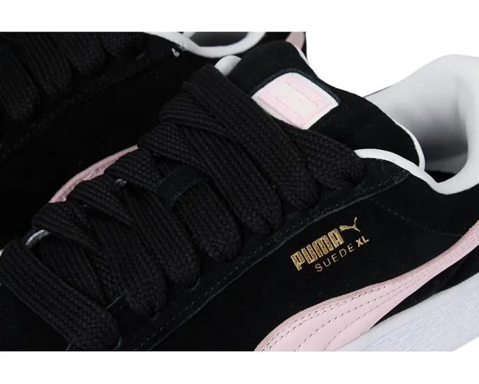 Кроссовки Puma Suede XL из замши и кожи с контрастной шнуровкой в уличном стиле