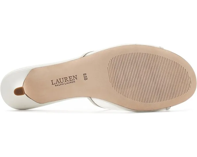 Мюли Francesca из кожи и сетки на невысоком каблуке Lauren Ralph Lauren