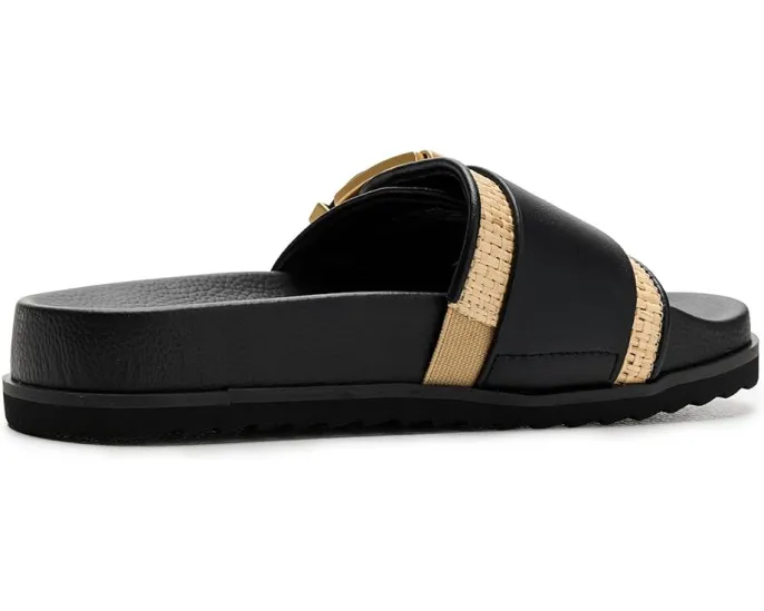 Сандалии Ellie Raffia Slider с ремешком под рафию и пряжкой