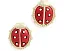Серьги-гвоздики Kendra Scott Lady Bug в форме божьей коровки