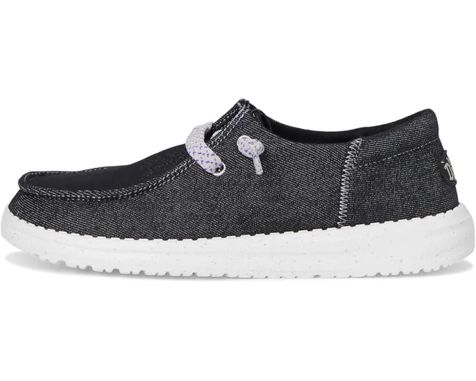 Детские слипоны Hey Dude Kids Wendy Funk Friendship Lace с эластичными шнурками