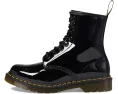 Ботинки Dr. Martens 1460 из лакированной кожи на шнуровке с желтой строчкой