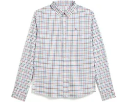 Детская рубашка Vineyard Vines Bomb Pop Tattersall из легкой ткани