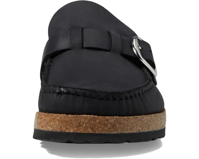 Слипоны Birkenstock Buckley из промасленной кожи с декоративной пряжкой