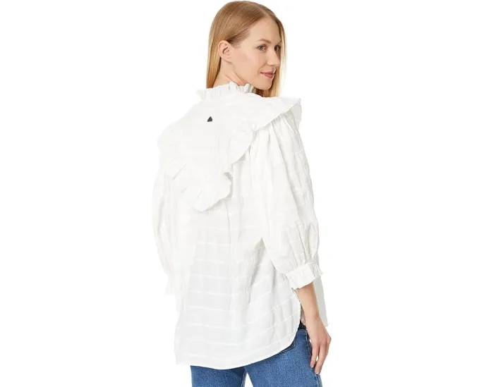 Топ Barbour Kelburn с рюшами на горловине и манжетах