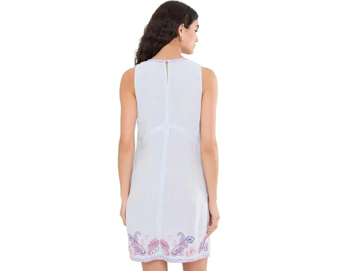 Льняное трикотажное платье Chevron Tank Dress от Johnny Was