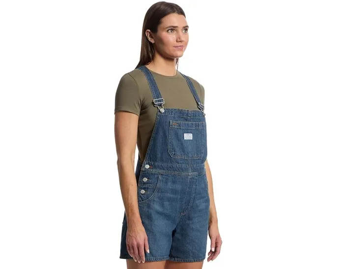 Комбинезон-шорты Levi's® Premium Utility с регулируемыми подтяжками и карманами