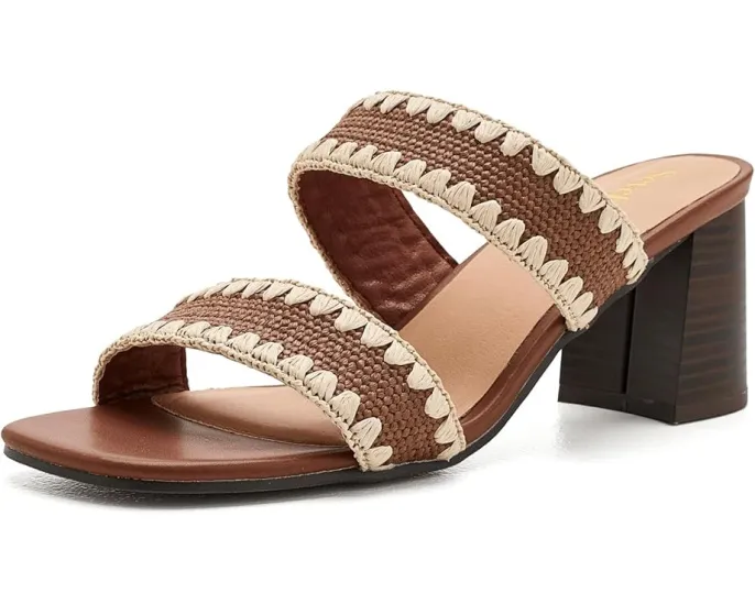 Сандалии Hattie от Seychelles с двухцветным верхом и квадратным носком