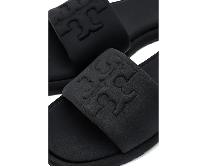 Tory Burch шлепанцы Double T Sport с принтом