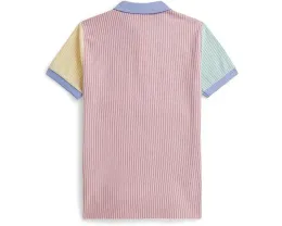 Поло Polo Ralph Lauren из оксфордской сетки в полоску для детей старшего возраста