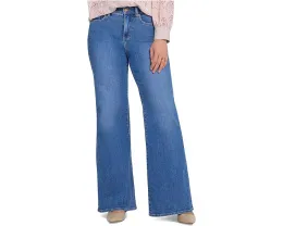 Джинсы Palazzo NYDJ в цвете Blue Paradise с расклешенными брючинами