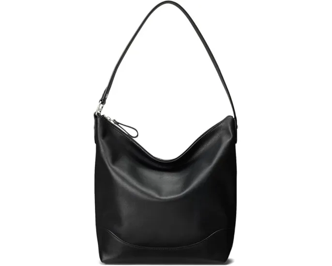 Большая сумка-ведро Lauren Ralph Lauren из натуральной кожи Tasha с ремнем на D-кольцах