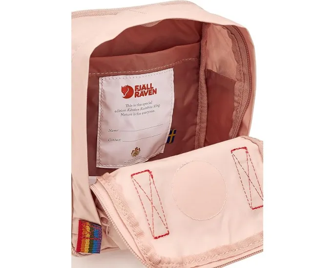 Слинг рюкзак Fjällräven Kanken Rainbow Sling с радужным акцентом