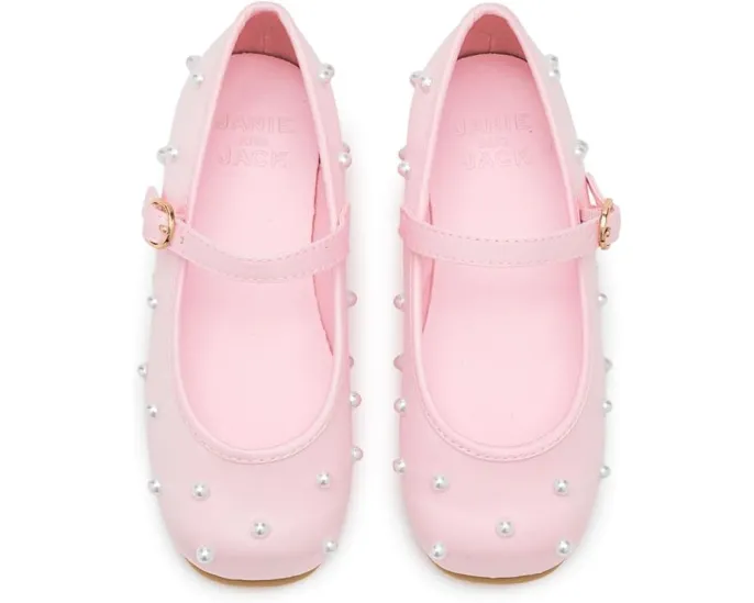 Janie and Jack балетки Pearl Flat с отделкой под жемчуг для девочек