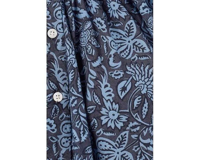 Блуза Voile Lettie от Faherty с принтом Blue Moon Petals