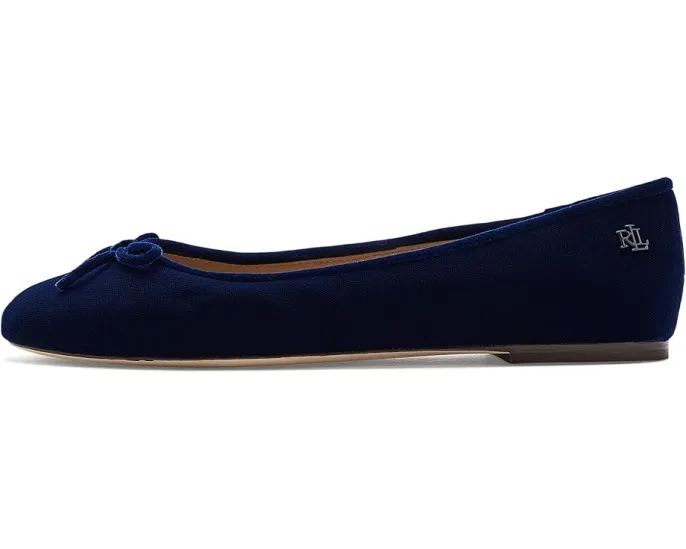Балетки Jayna III Velvet из велюра Lauren Ralph Lauren