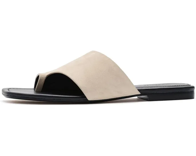 Сандалии Madewell Ashton Toe Loop из замши с кожаной стелькой и подошвой