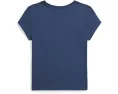 Футболка из хлопкового джерси с патчворк логотипом для детей Polo Ralph Lauren