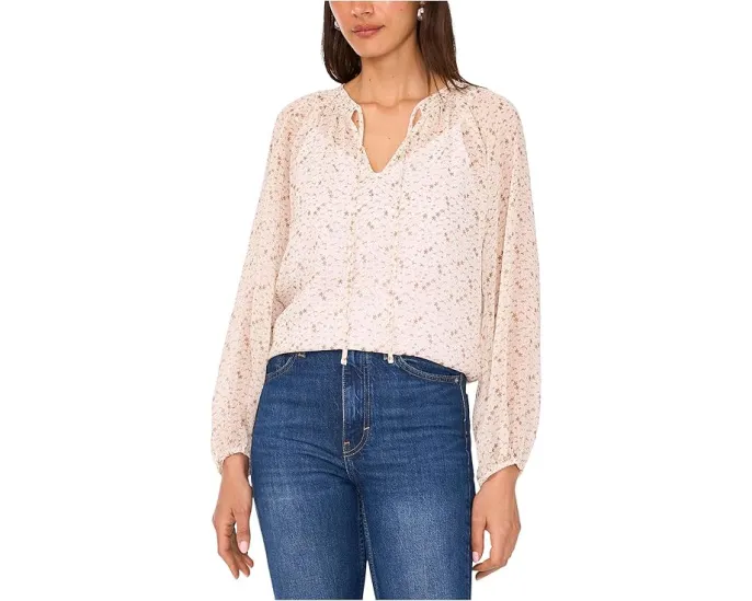 Блузка Vince Camuto с длинными рукавами и завязкой на шее