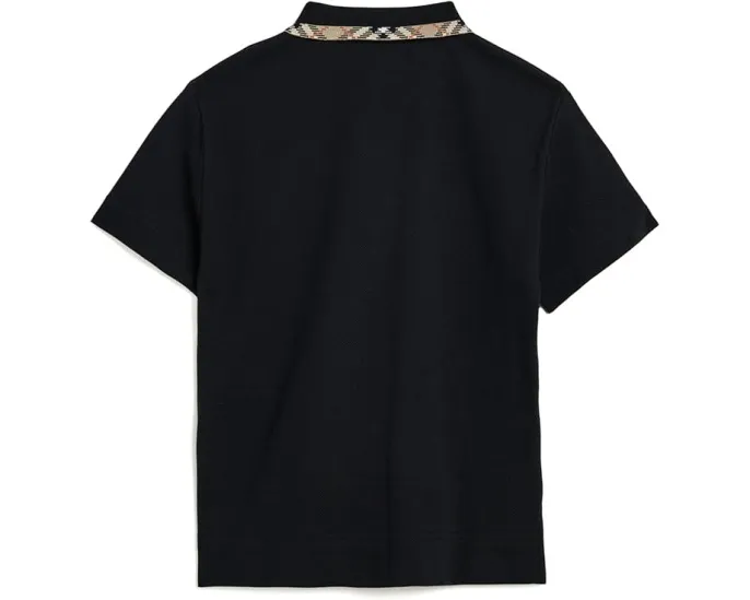 Рубашка Burberry Kids Johane черная для детей