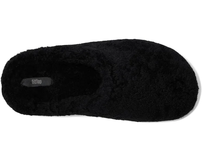 Тапочки-клоги Shuv Curly-Shearling из овчины с подошвой Microwobbleboard FitFlop