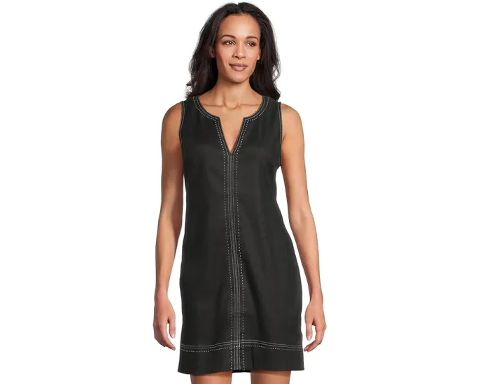 Платье Tommy Bahama Palm-A-Dora с разрезом на горловине и карманами