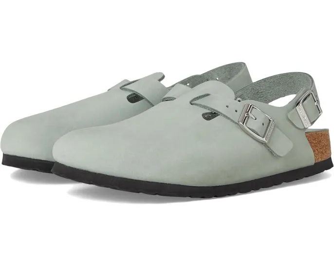 Клоги Tokio от Birkenstock из нубука с регулируемым задним ремешком