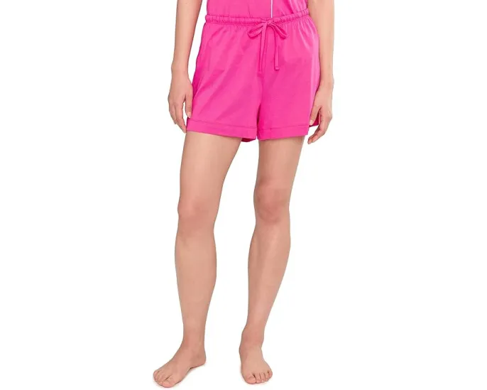 Пижамный комплект Lauren Ralph Lauren с коротким рукавом и воротником в стиле боксеров из мягкого трикотажа