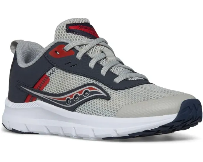 Кроссовки Saucony Axon KDZ для детей с верхом из кожи и сетки и легкой подошвой EVA