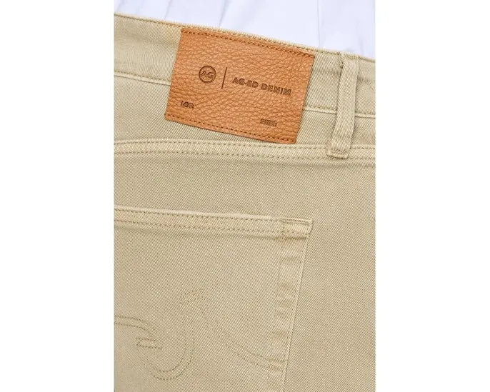 Тонкие прямые джинсы Everett 7 Years Sulfur Valley Tan из мягкого денима от AG Jeans