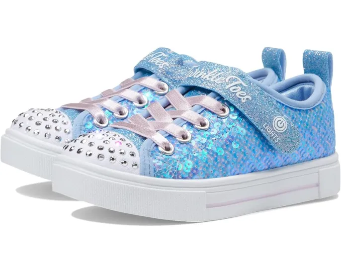 Детские кроссовки Skechers Twinkle Sparks с пайетками и подсветкой